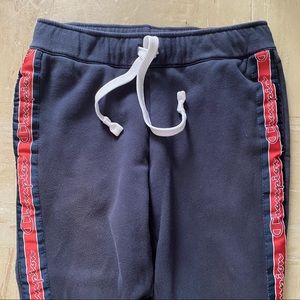 Champion logo sweatpants (Navy)